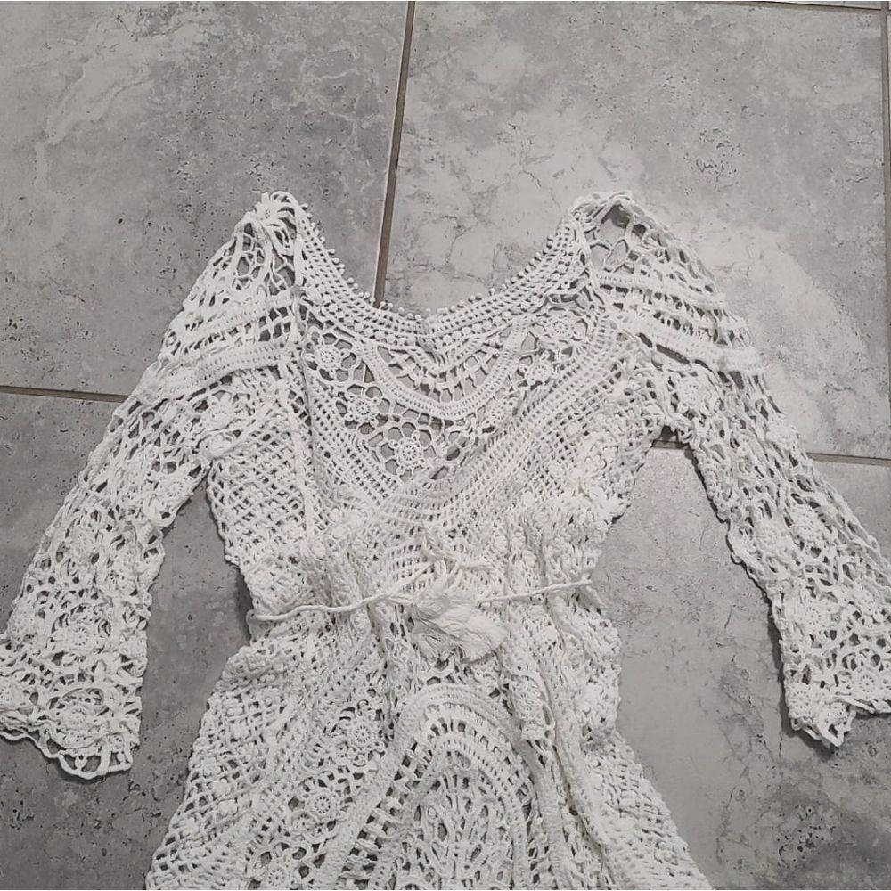 Beach bikinis cover openwork lace Dress Sexy Hollo swim - Picture 5 of 6